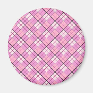 Rosa Pput Magnet (runt)