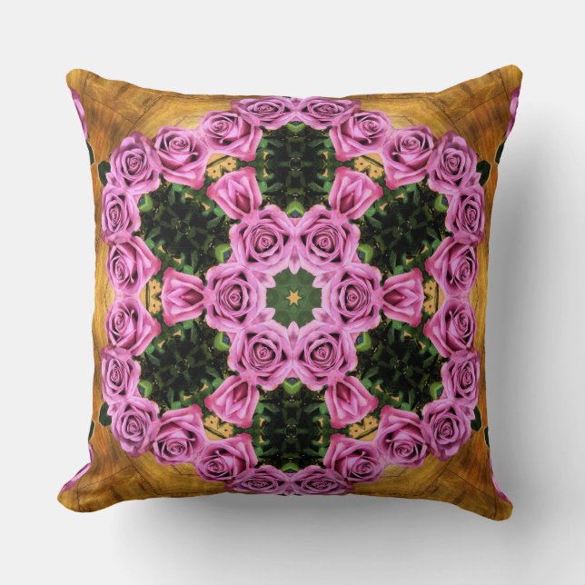 Rosa Prancing Positions Kudde (Framsida)