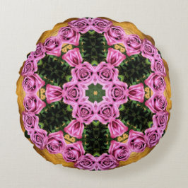 Rosa Prancing Positions Rund Kudde