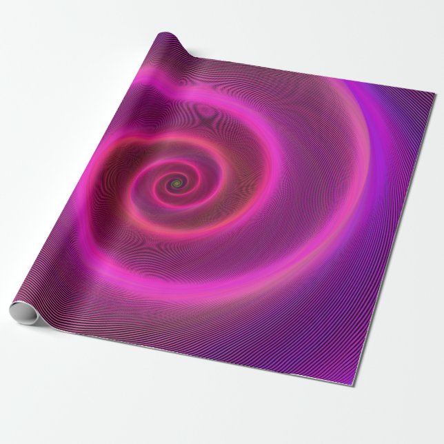 rosa presentpapper (Utrullad)