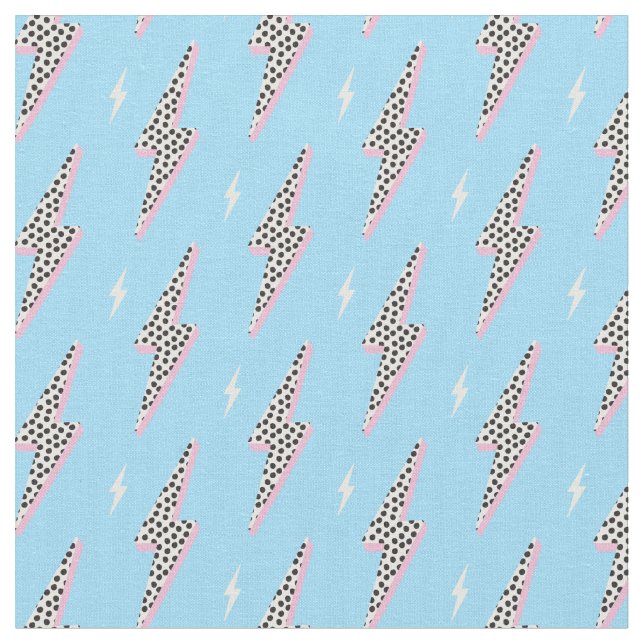 Rosa prick blixt  tyg (Närbild)