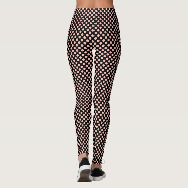 Rosa prickar leggings (Baksida)