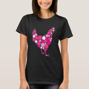 Rosa prickig kyckling internationella prick dagen t shirt