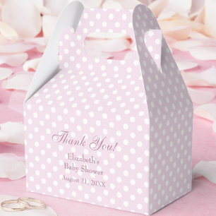 Rosa prickiga baby shower presentlåda