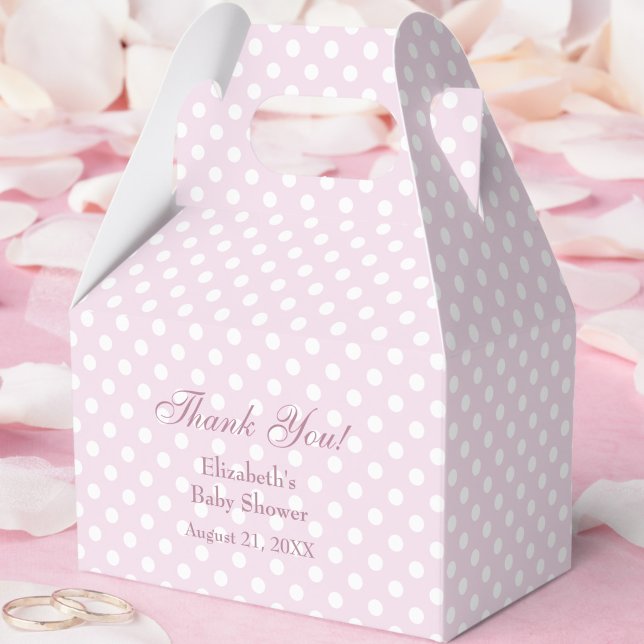 Rosa prickiga baby shower presentlåda (Skapare uppladdad)