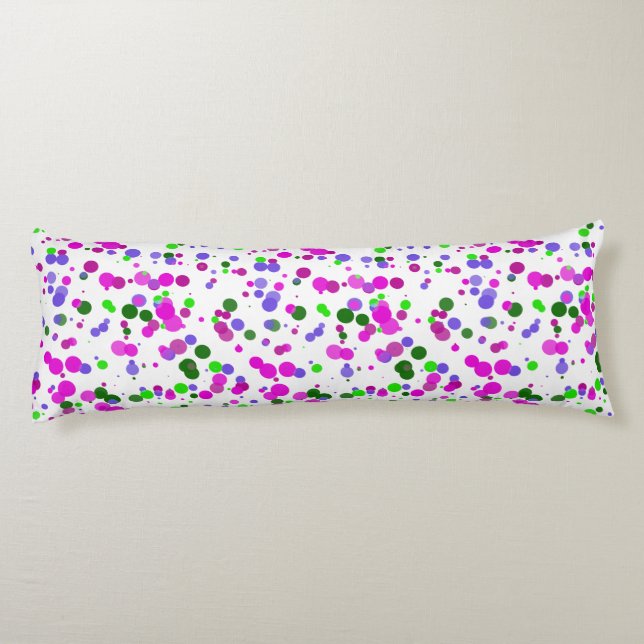 Rosa prickiga konfetti kroppskudde (Baksidan)