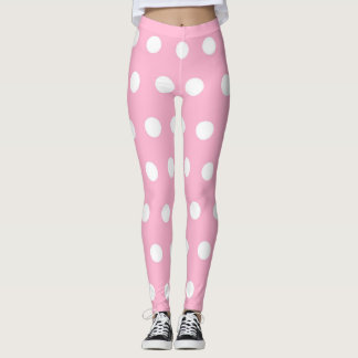 Rosa prickiga leggings
