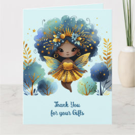Rosa Princess African Fairy Tack Teal Guld Kort