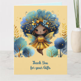 Rosa Princess African Fairy Tack Teal Guld Kort