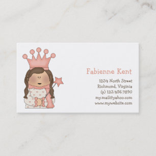 Rosa Princess ·, BrunettPrincess Visitkort