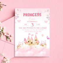 Rosa Princess Castle Enchanting Whimsical Clouds