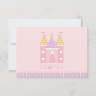 Rosa Princess Castle Flick kalas Anteckningskort