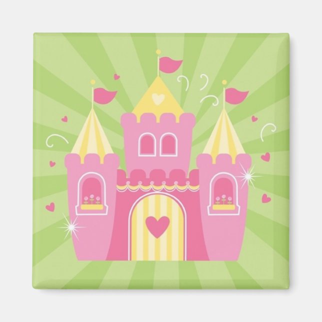 Rosa Princess Castle Magnet (Framsidan)