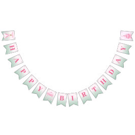 Rosa Princess Fantasy Födelsedagsfest Vimplar