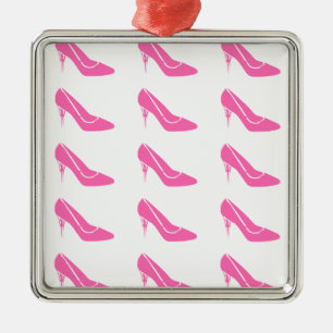 Rosa Princess High Heel Shoes jul Ornament