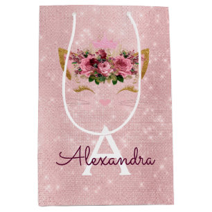 Rosa Princess Kitten Ro Guld  Rosa Glitter