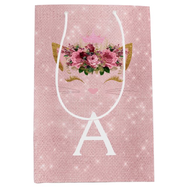 Rosa Princess Kitten Ro Guld  Rosa Glitter (Framsidan)