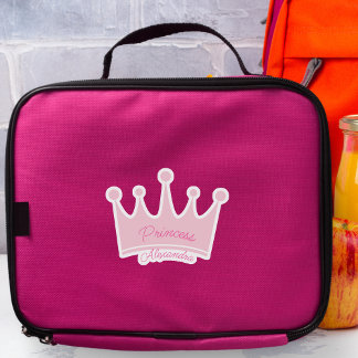 Rosa Princess Krona Anpassat namn Kontur-klipp Klistermärken