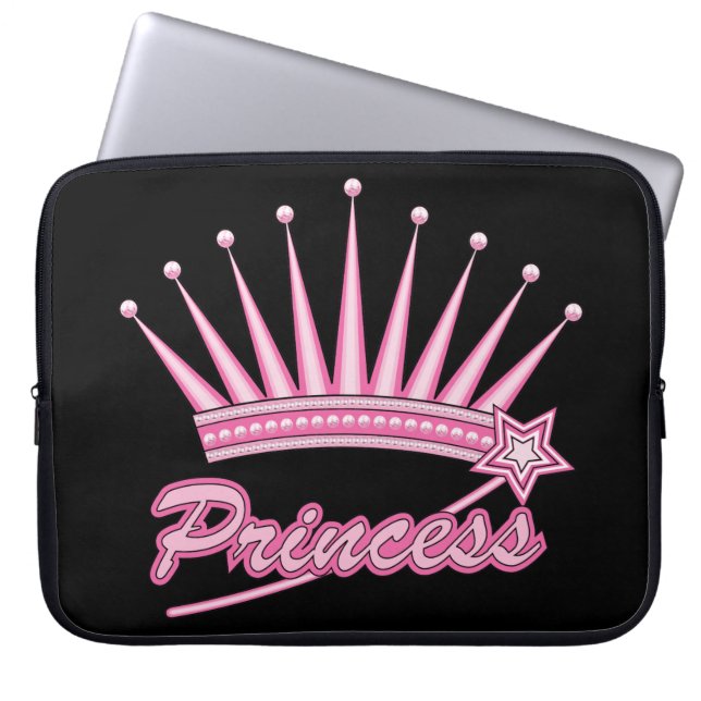 Rosa Princess Krona Laptop Fodral (Framsidan)