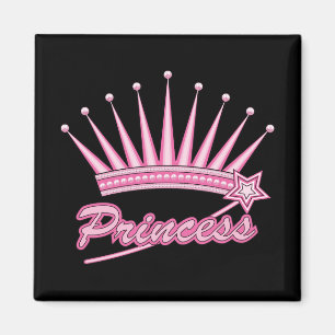 Rosa Princess Krona Magnet