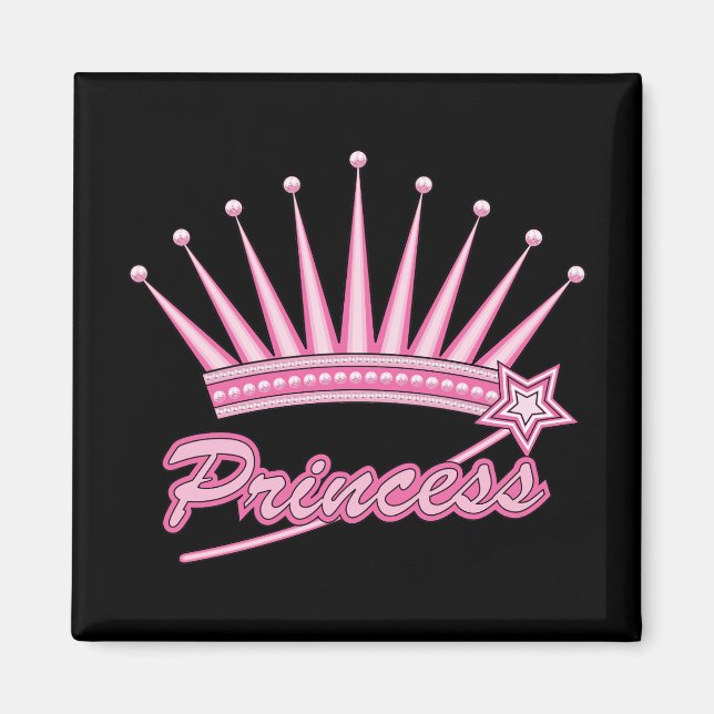 Rosa Princess Krona Magnet (Framsidan)