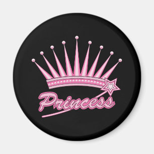 Rosa Princess Krona Magnet