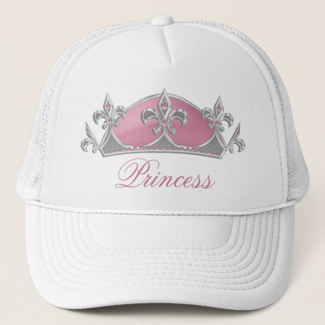 Rosa Princess Kröna med diamantdamhatten Keps (Framsida)