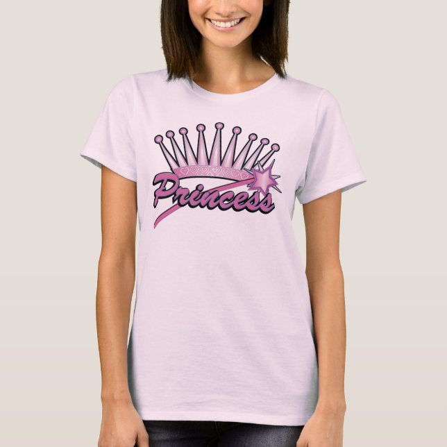 Rosa Princess Kröna Tee (Framsida)