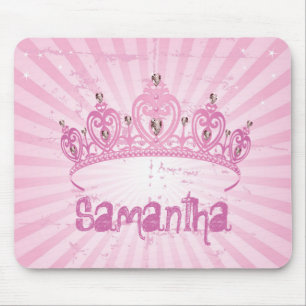 Rosa Princess Kröna Tiara Personifiera Mousepad Musmatta