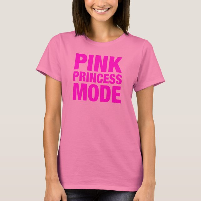 Rosa Princess Mode T Shirt (Framsida)