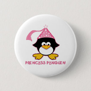 Rosa Princess Pingvin Knapp