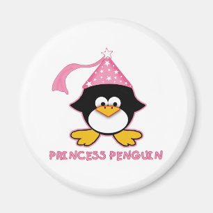 Rosa Princess Pingvin Magnet