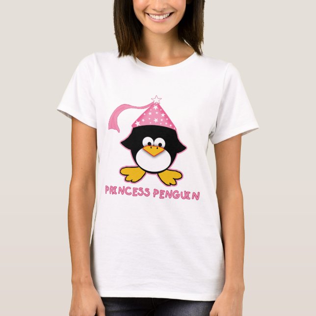 Rosa Princess Pingvin Tee Shirt (Framsida)