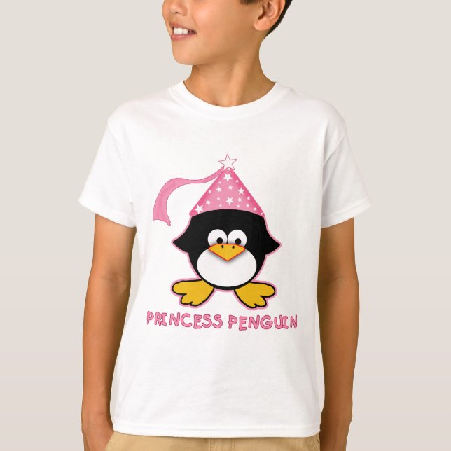 Rosa Princess Pingvin Tee Shirt (Framsida)