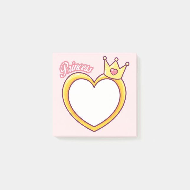 Rosa Princess Post-it Notes Block (Framsida)