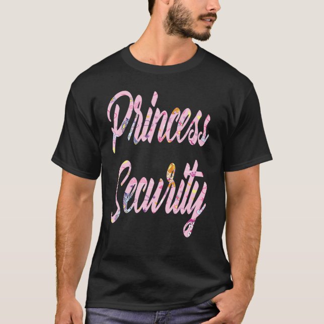 Rosa Princess Security Big Brother Birthday Announ T Shirt (Framsida)