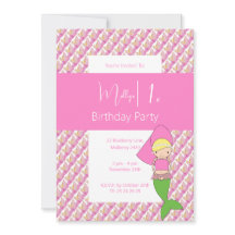 Rosa Princess Sjöjungfru 1:a födelsedagen Party