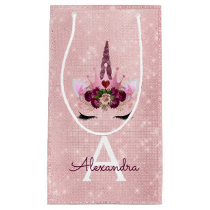 Rosa Princess Unicorn Ro Guld  Rosa Glitter