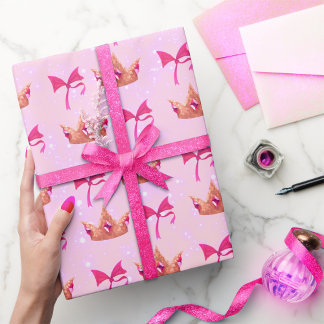 Rosa Princess Wrapping Papper Presentpapper