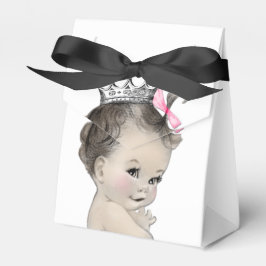 Rosa prinsessa flicka baby shower presentaskar