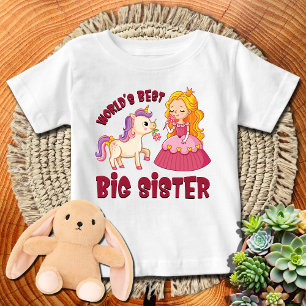 Rosa prinsessa + Hästvärldens bästa storesyster T Shirt