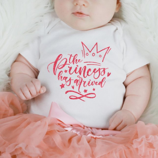 Rosa Prinsessan har anlänt Baby Bodykostym T Shirt (Skapare uppladdad)