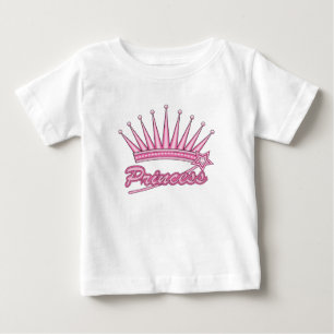Rosa prinsesskrona t shirt