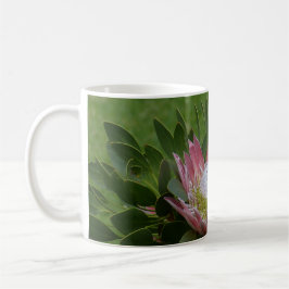 Rosa Protea Blomma Kaffemugg