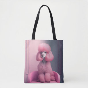 ROSA PUDEL ART TOTE PURS TYGKASSE