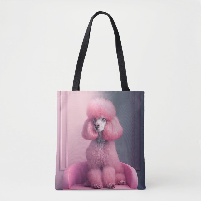 ROSA PUDEL ART TOTE PURS TYGKASSE (Framsida)