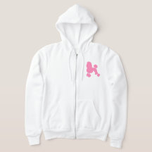 Rosa Pudel Front Zip Women Hoodie
