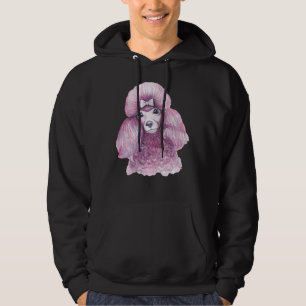 Rosa pudel hoodie