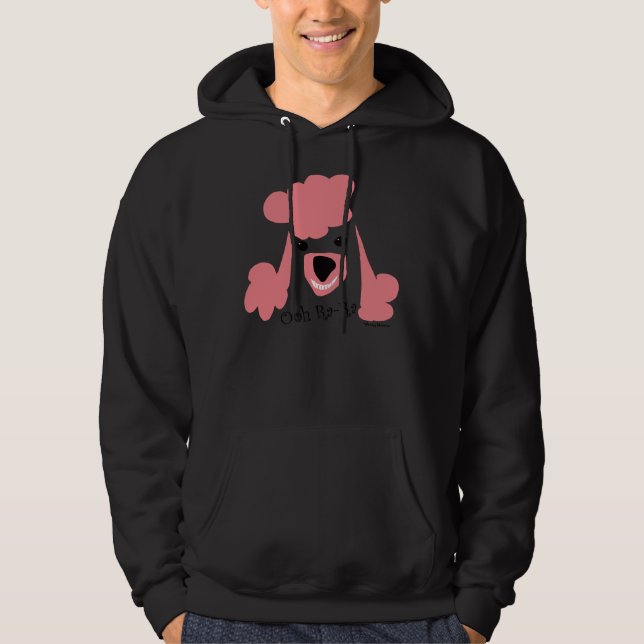 Rosa Pudel Hoodie (Framsida)