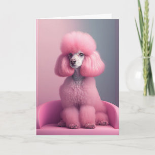 ROSA PUDEL HUND NOTECARES ANTECKNINGSKORT